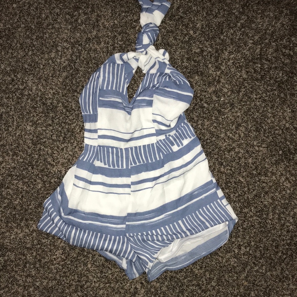 Blue/White Romper (L)